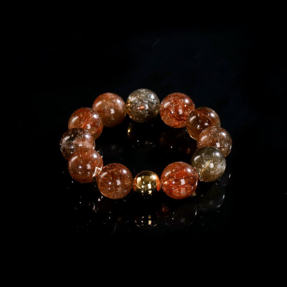 金辉闪耀丨黑金超设计款 手串