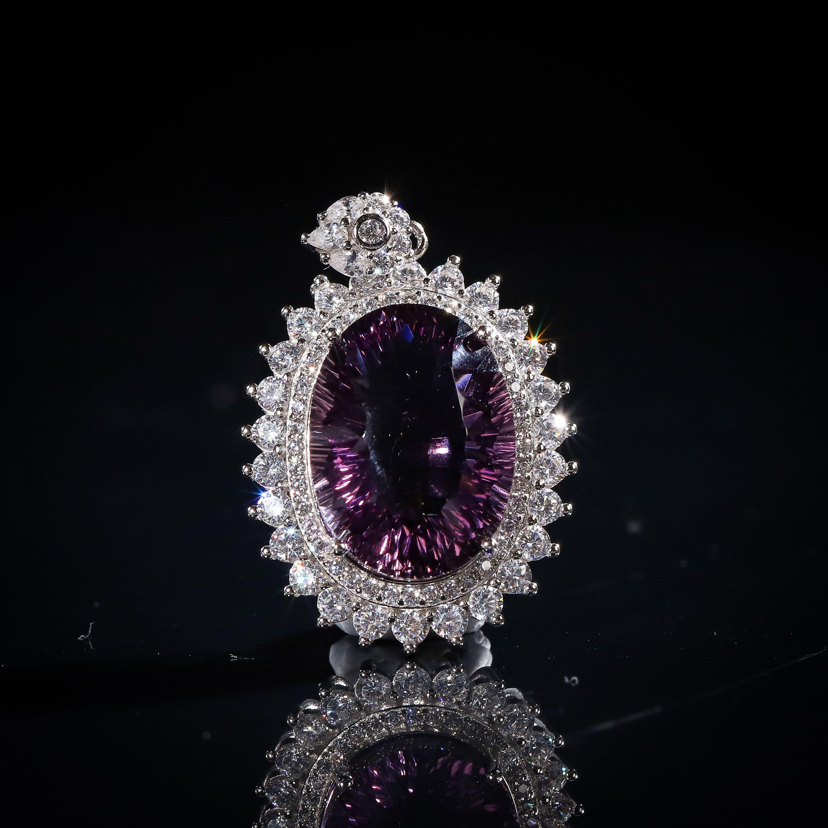 收藏级 | 天然紫水晶吊坠[水晶课]