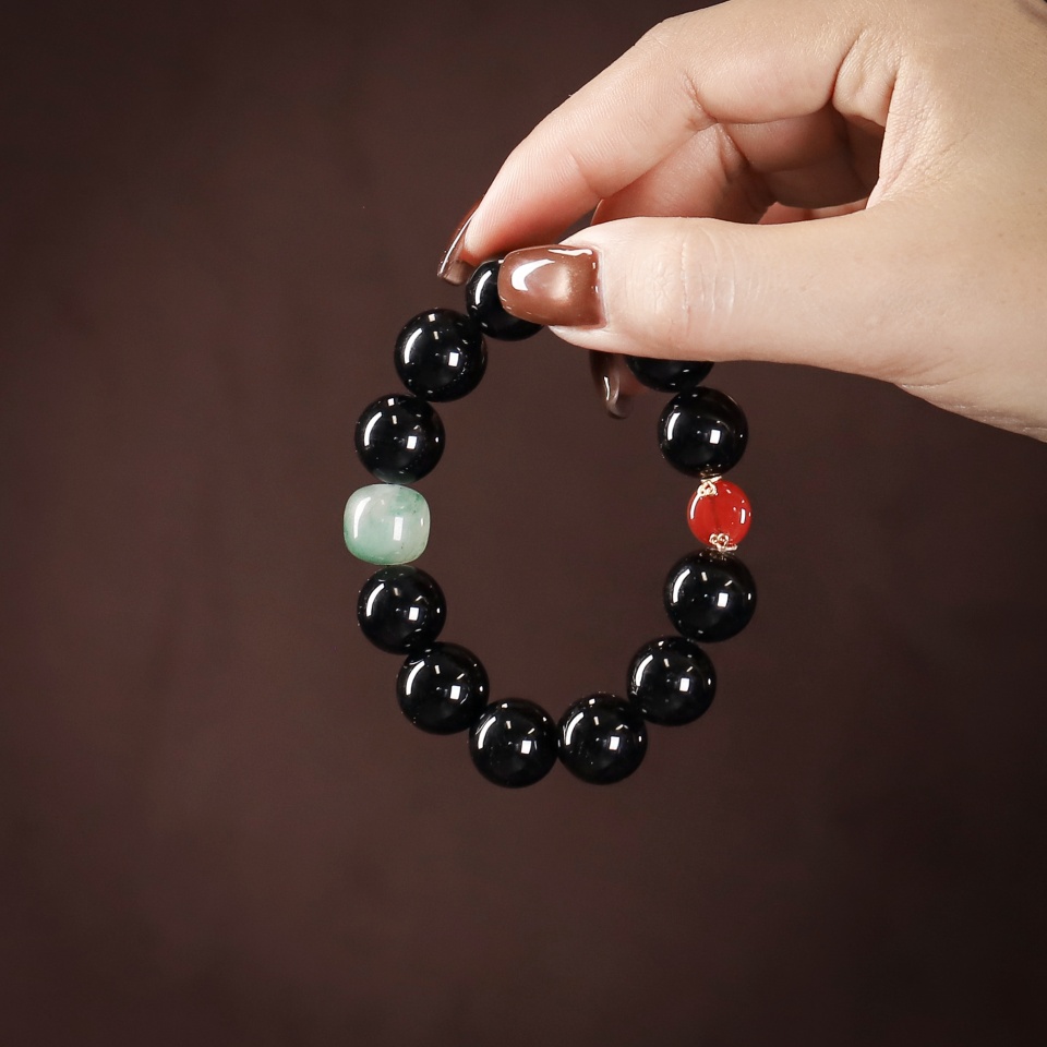 防护之盾丨黑碧玺设计款 手串