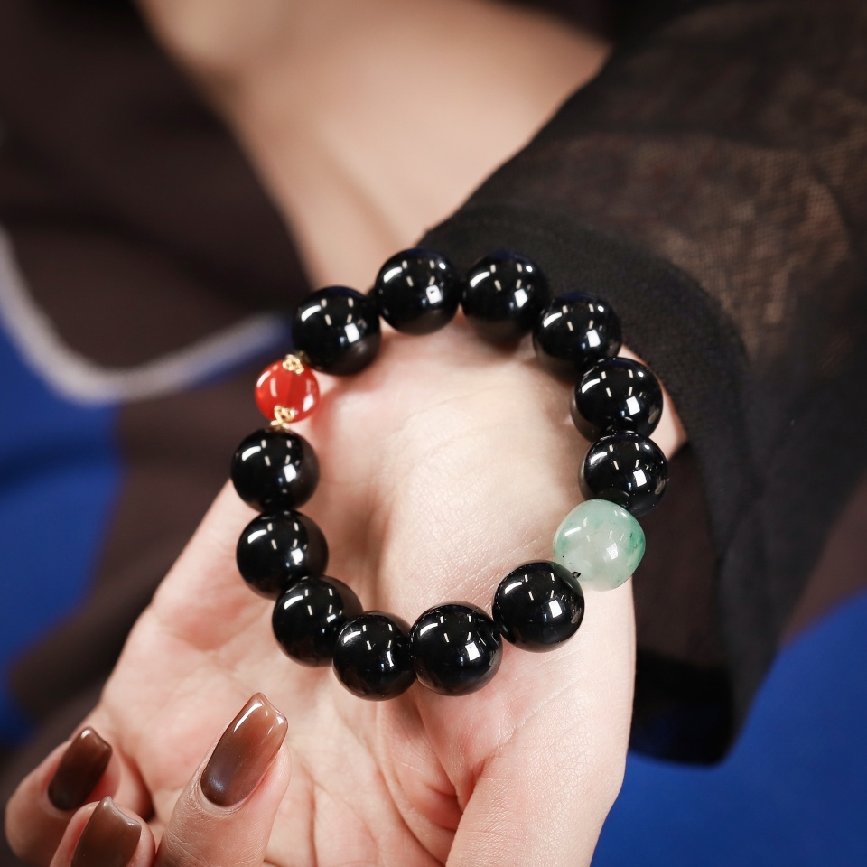 防护之盾丨黑碧玺设计款 手串