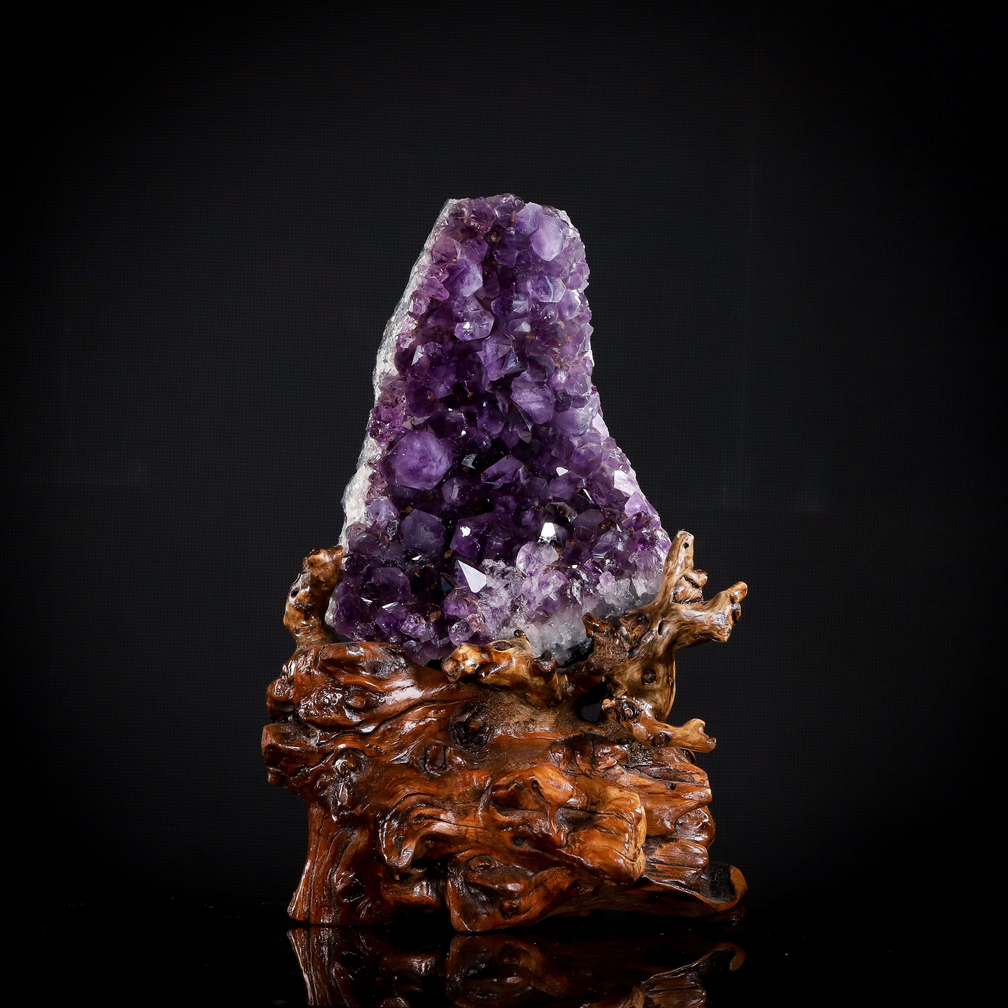 能量净化 · 空间消磁｜ 巴西紫水晶 晶簇摆件