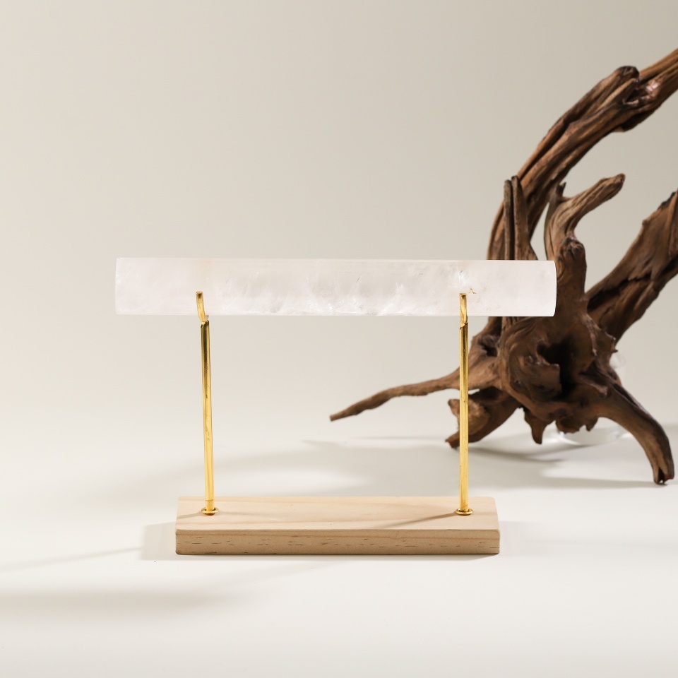 丰饶在握丨白水晶手握杖 摆件