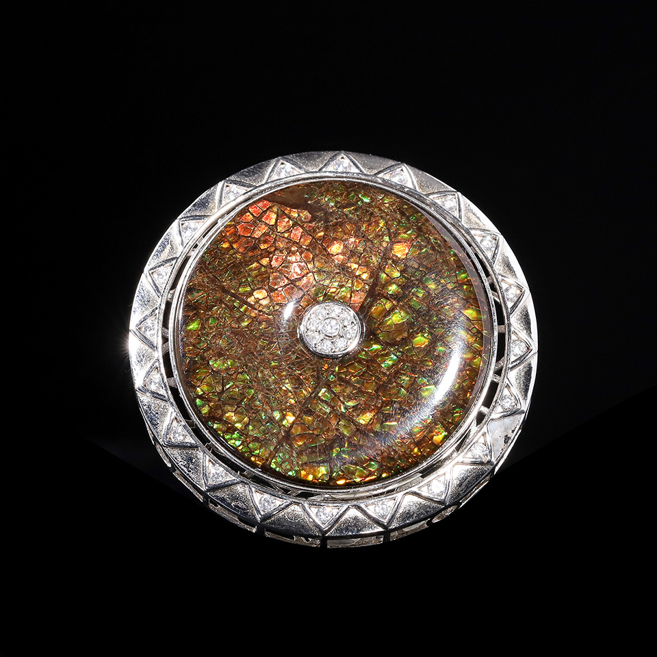 【富】时来运转斑彩石吊坠