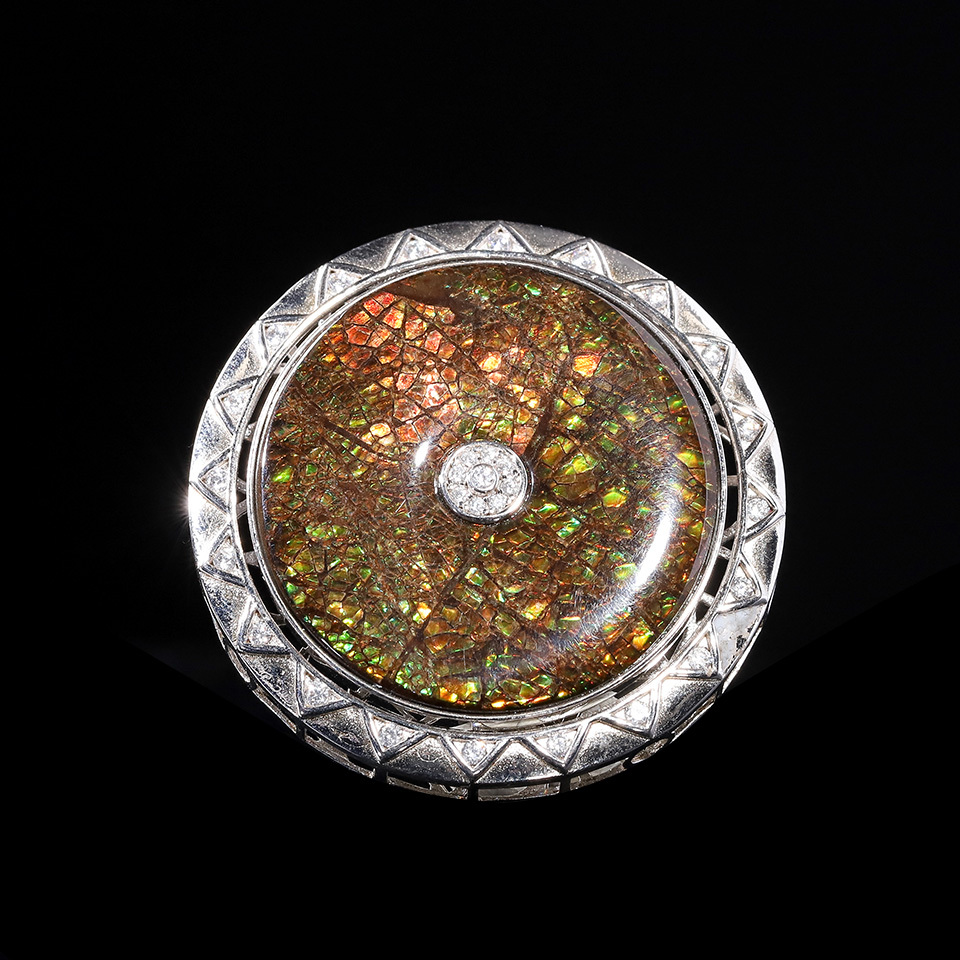 【富】时来运转斑彩石吊坠