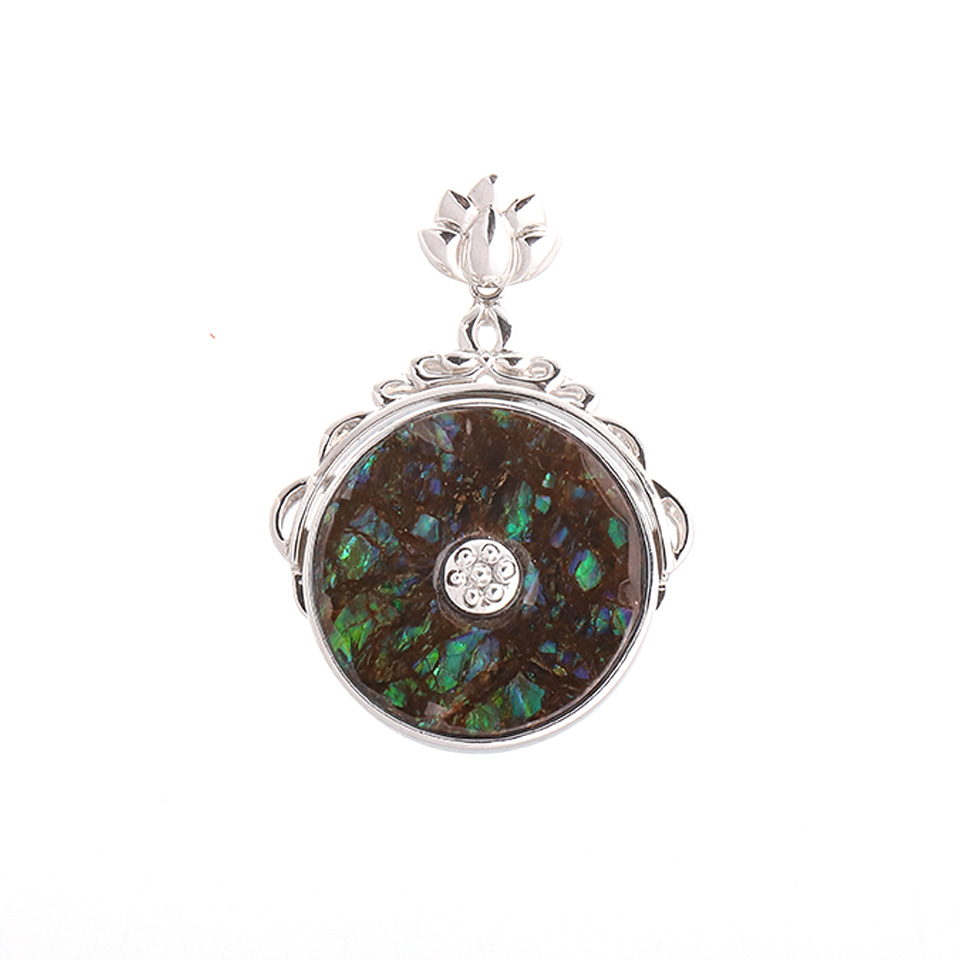 【富】炫彩圆满丨斑彩石平安扣