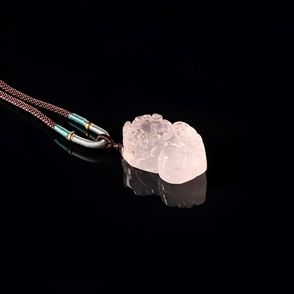 【爱】狮子之心 |  粉晶貔貅 吊坠