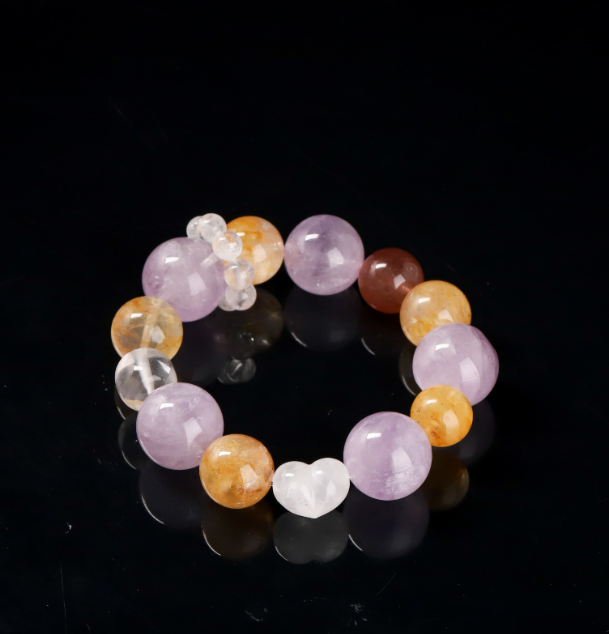 胶花薰衣草紫白爱心设计款【直播T】