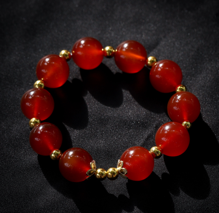 红玛瑙设计款手串【直播T】