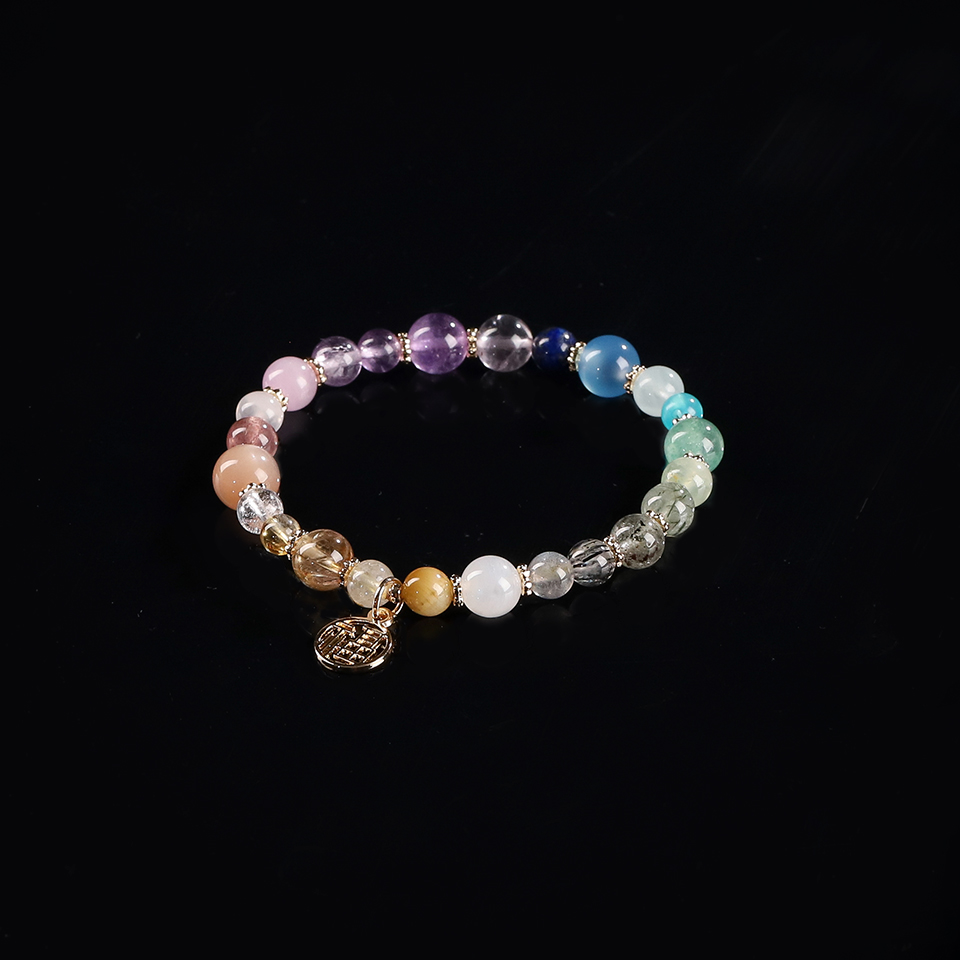 彩虹多福丨彩虹多宝 宝宝手链