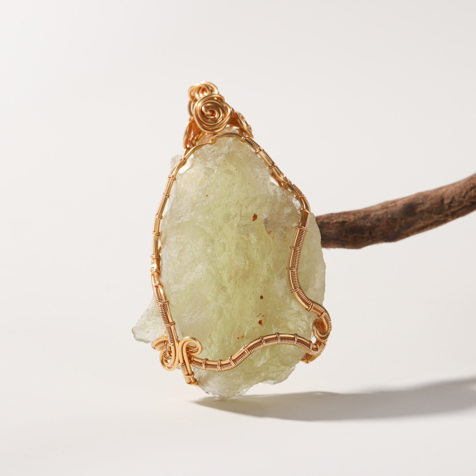 沙漠之光丨黄金陨石绕线款 吊坠