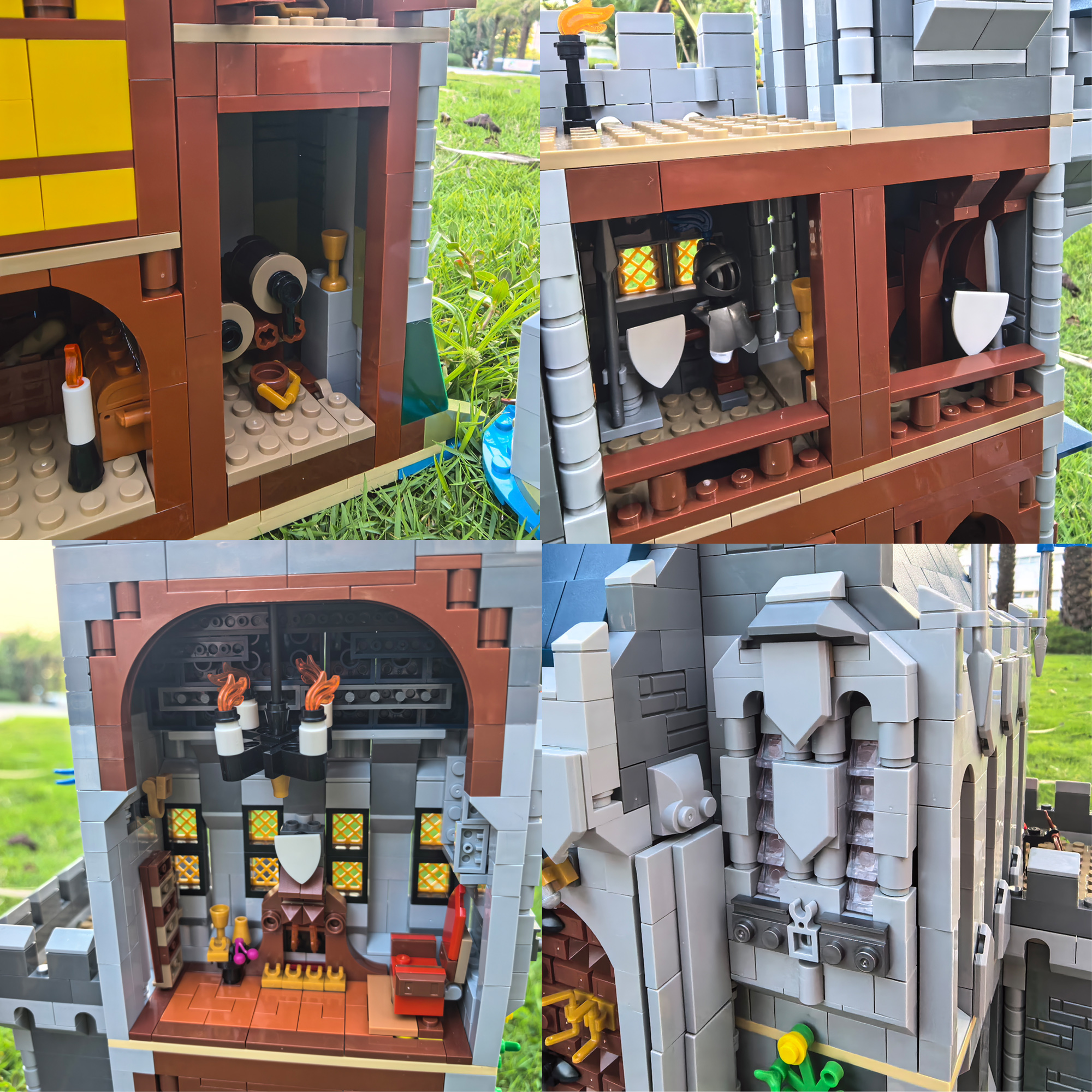 Moc The Black Falcon Knight's Castle