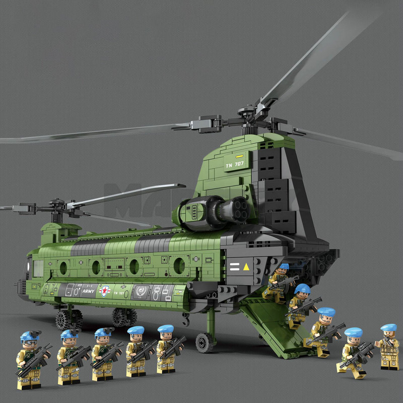 The CH-47 Transport Helicopter Chinook without Minifigures-marstoy