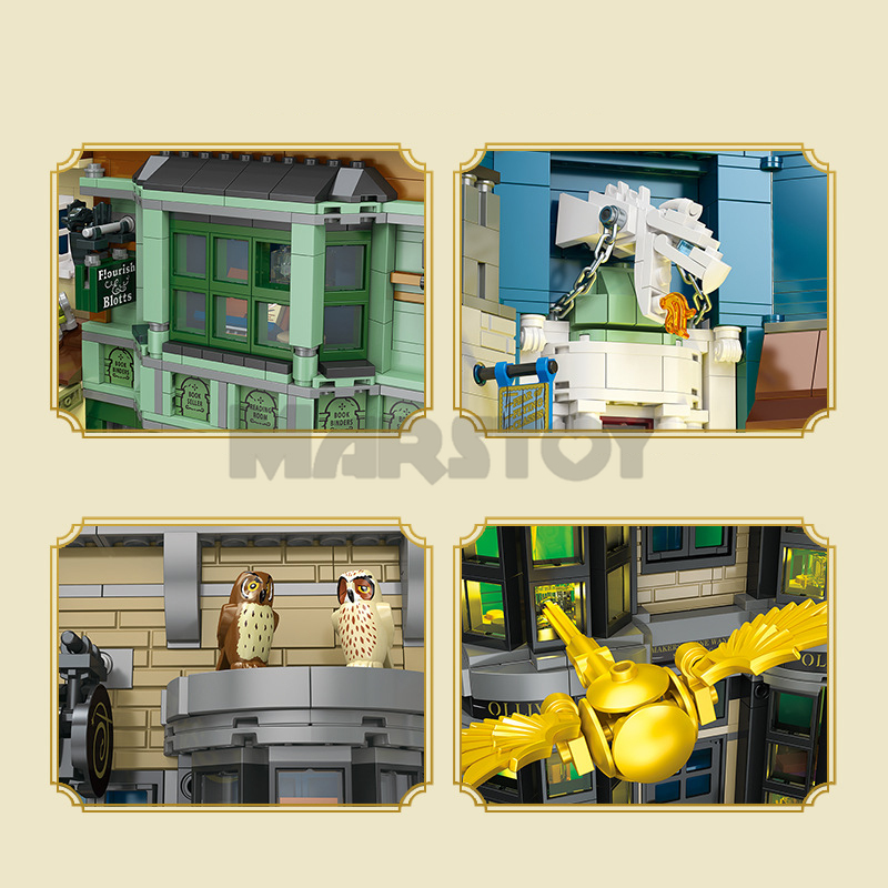 The Wizard World Monment The Wand Shop & Wizard Books-marstoy