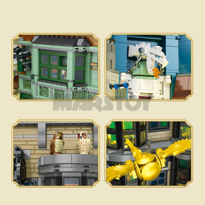 The Wizard World Monment The Wand Shop & Wizard Books-marstoy