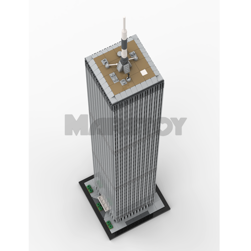 Moc The World Trade Center 1:800 Scale-marstoy