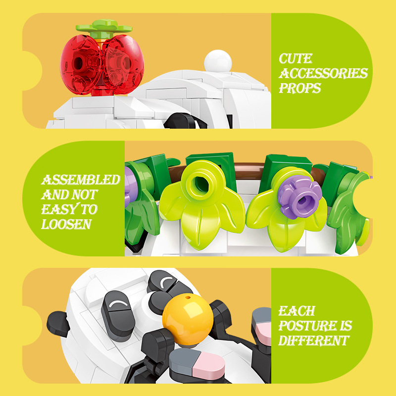 The Six Panda Toy Sets-marstoy