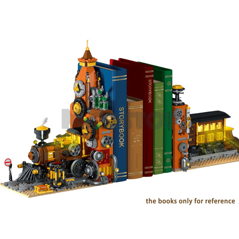 The Steampunk Train Bookend-marstoy