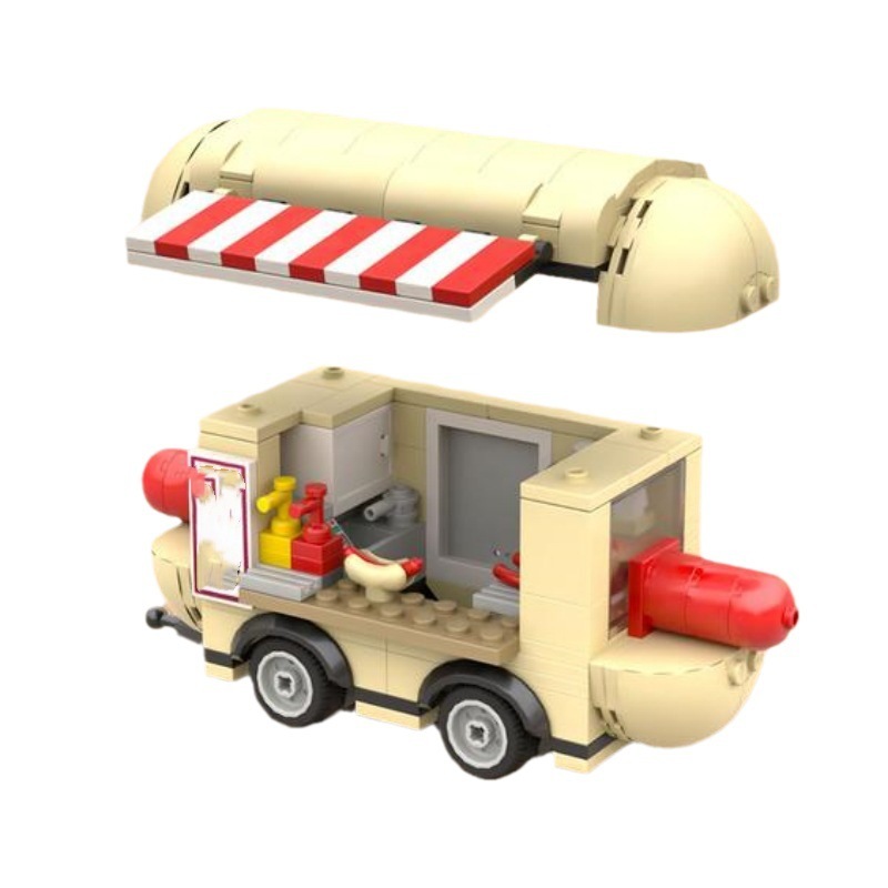 Moc The Hotdog Trailer-marstoy