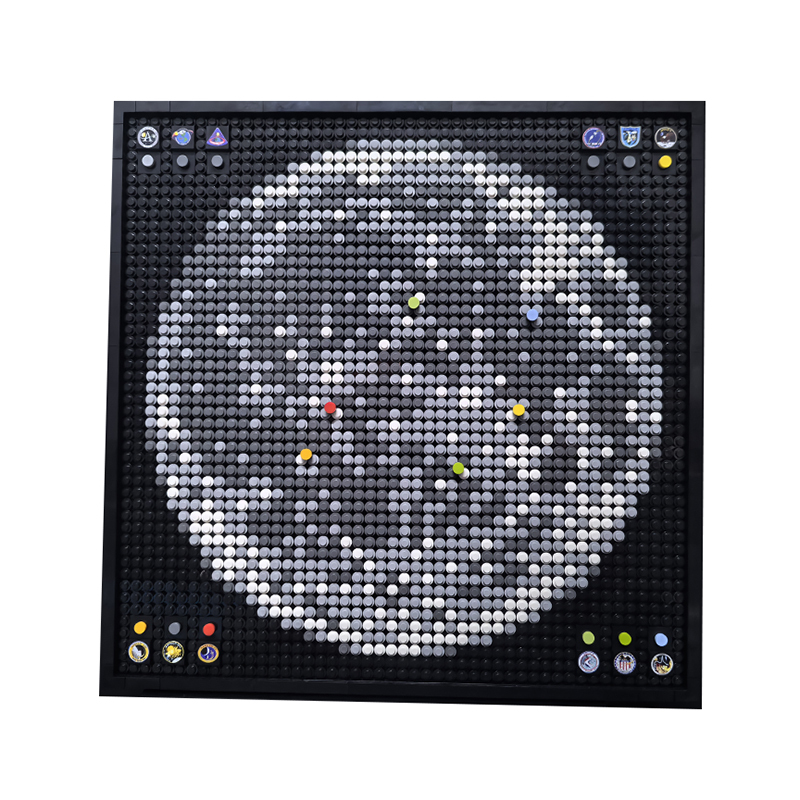 Moc The Apollo Program Moon Landing Sites – Mosaic-marstoy