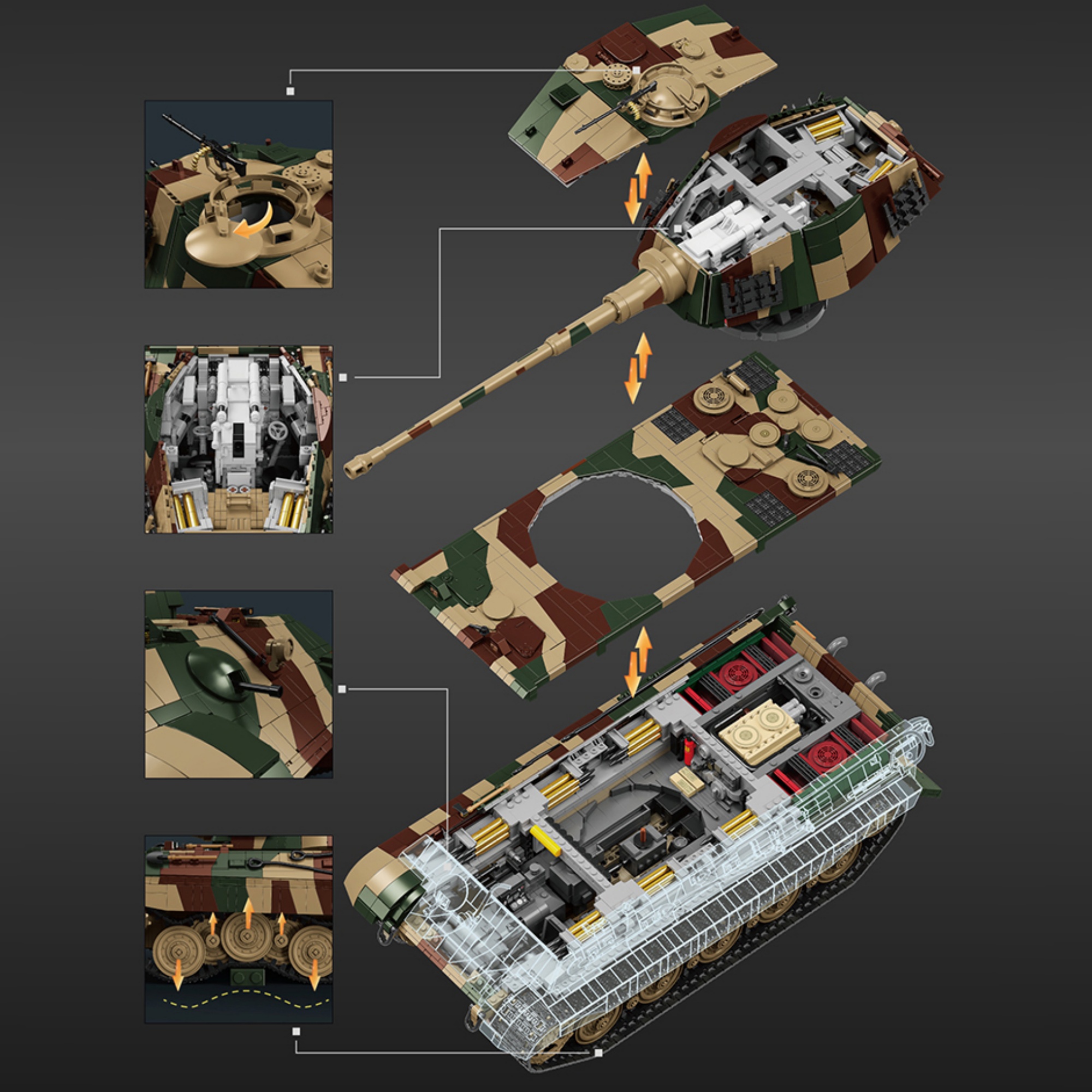 The 1: 16 Tiger King Tank