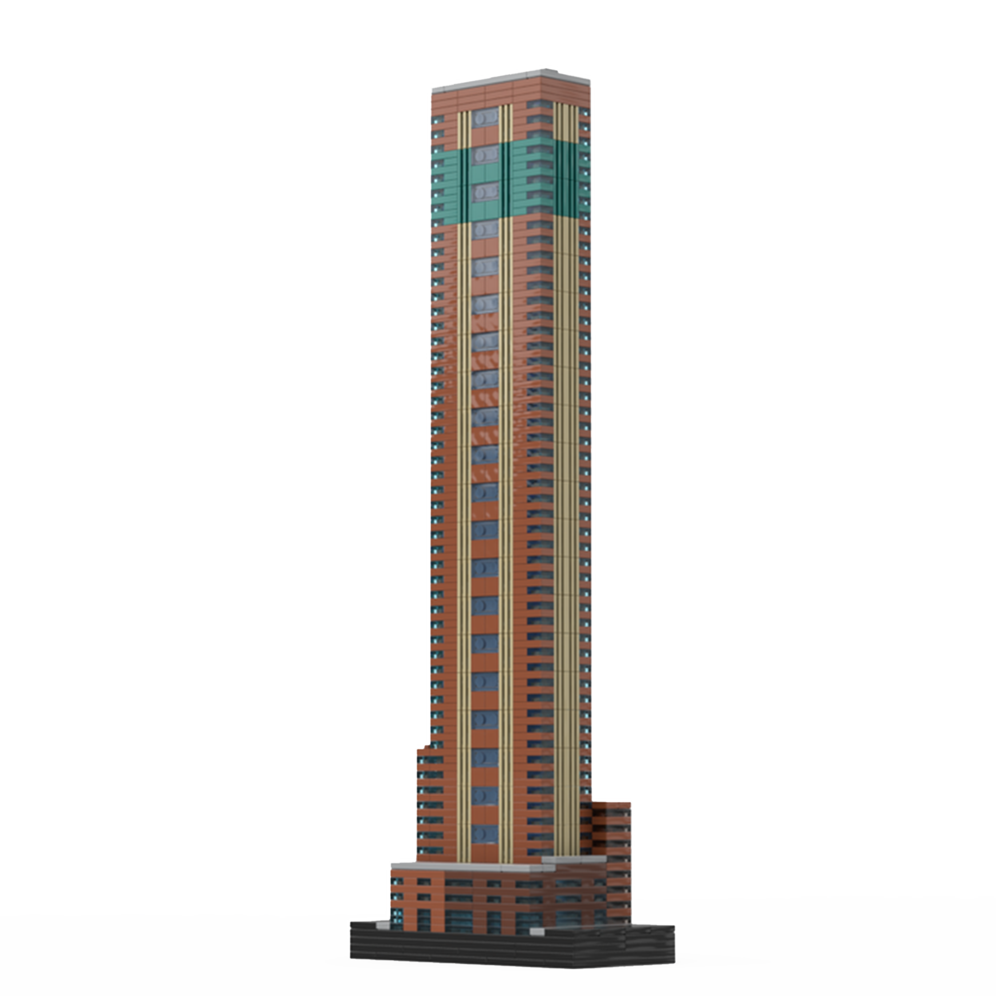 Moc The Carnegie Hall Tower at 1/650th Scale