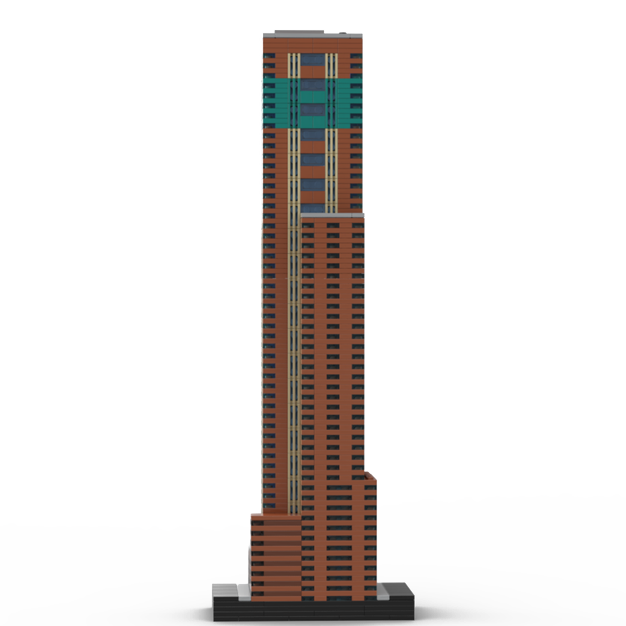 Moc The Carnegie Hall Tower at 1/650th Scale