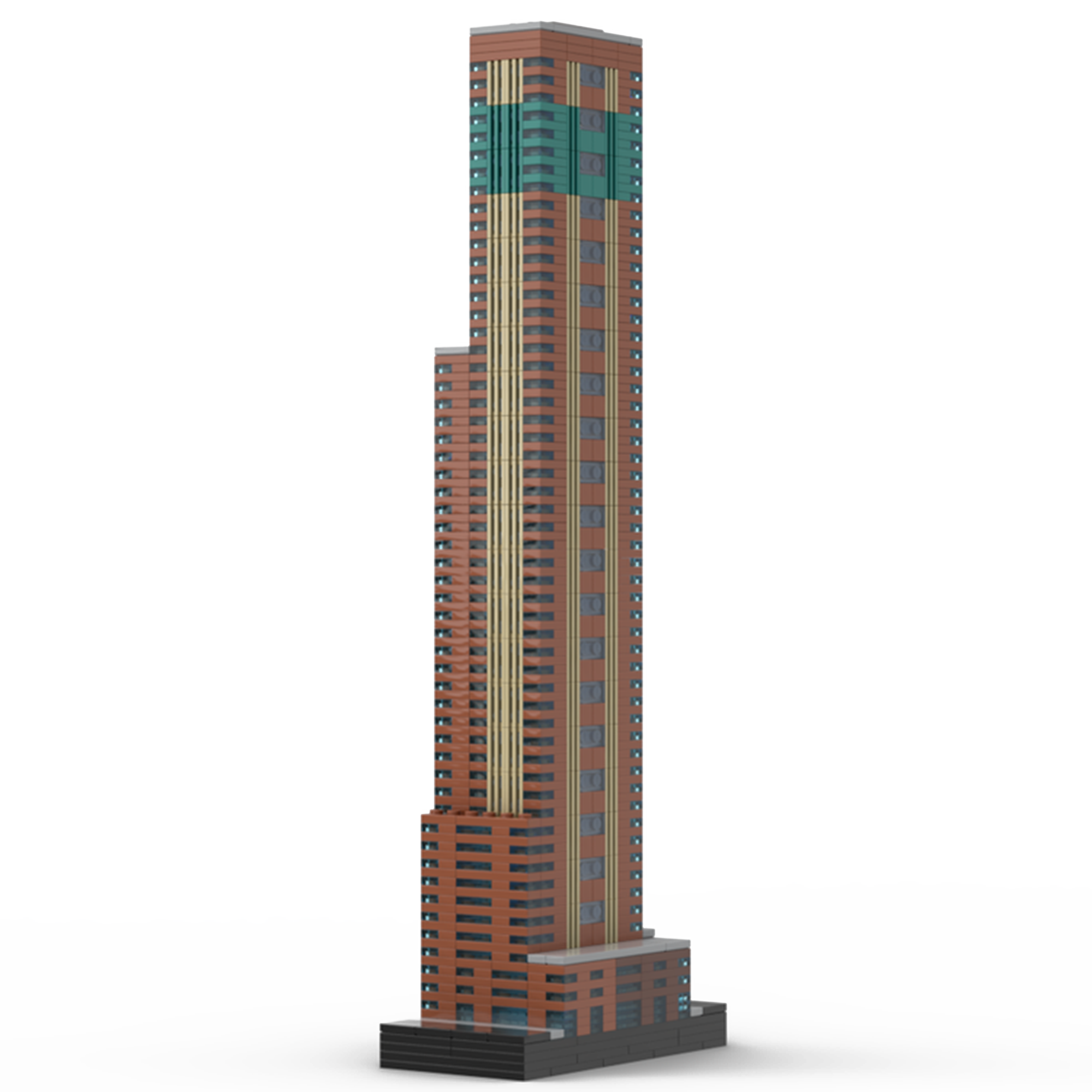 Moc The Carnegie Hall Tower at 1/650th Scale