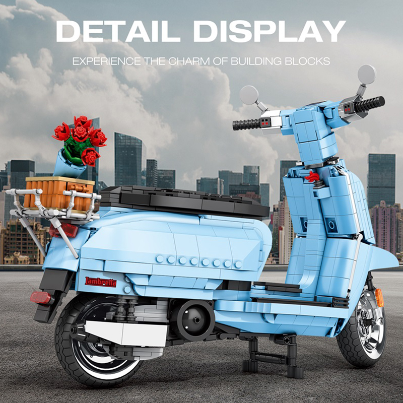 The Retro Scooter Blue-marstoy