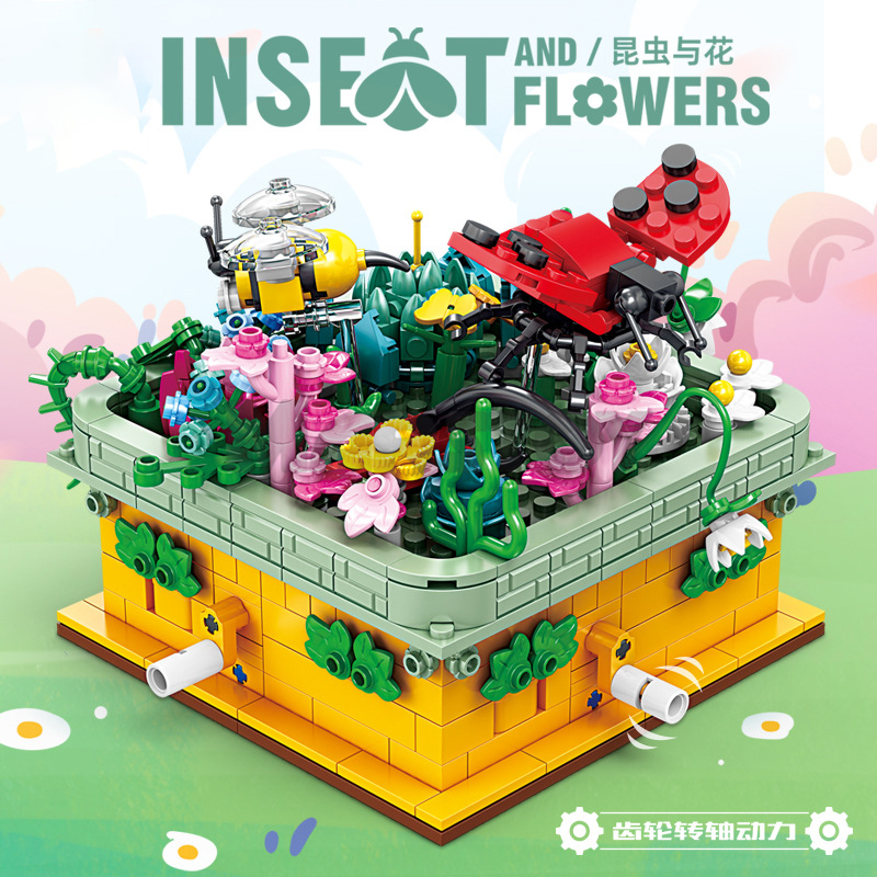 The Insect And Flowers-marstoy