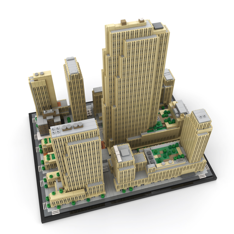 Moc The Rockefeller Center 1:800 Scale-marstoy