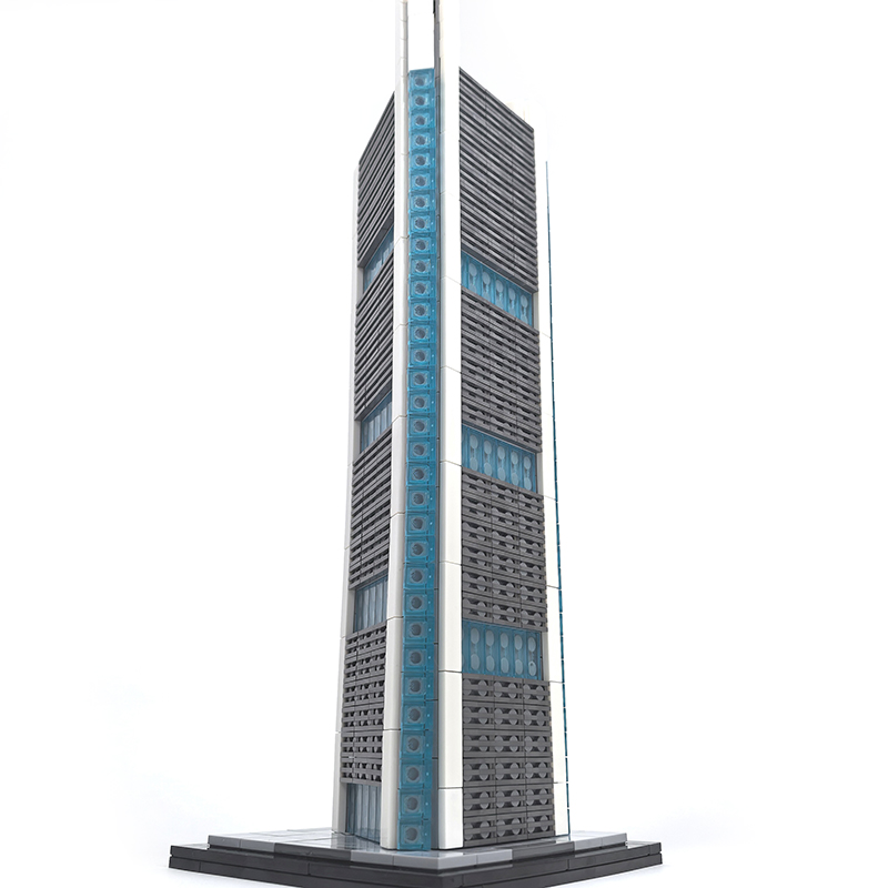 Moc The Commerzbank Tower 1:800 Scale-marstoy