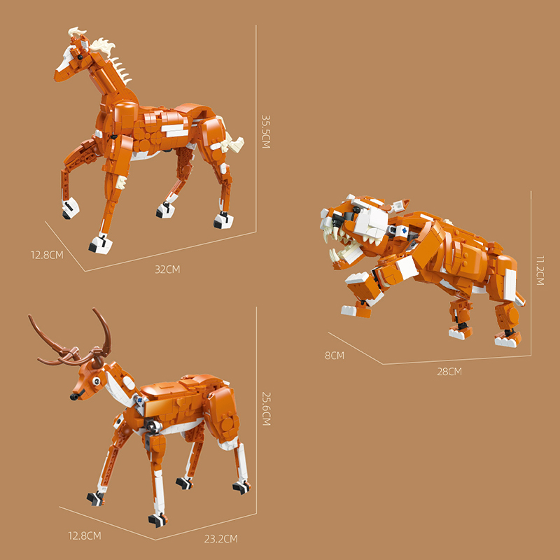 The Wild Animals: Tigers, Horses, Deer-marstoy