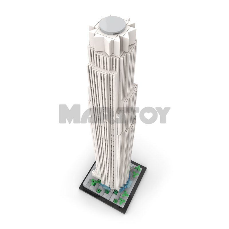 Moc The U.S. Bank Tower 1:800 Scale-marstoy