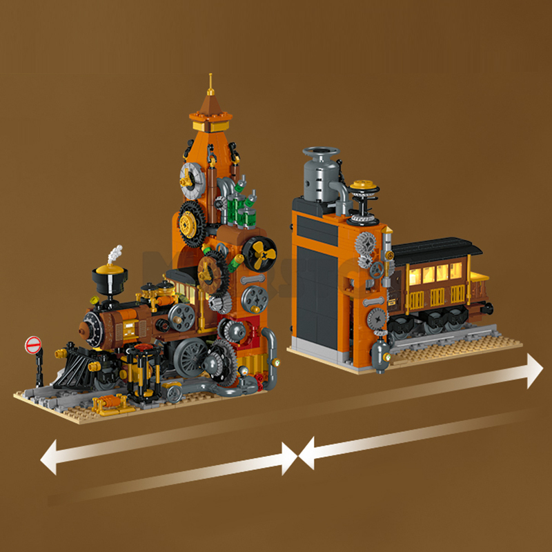 The Steampunk Train Bookend-marstoy