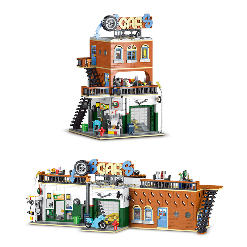 The Auto Repair Shop 2 in 1-marstoy