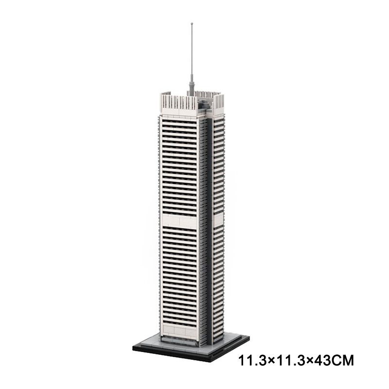 Moc The New York Times Building / Tower 1:800 Scale-marstoy