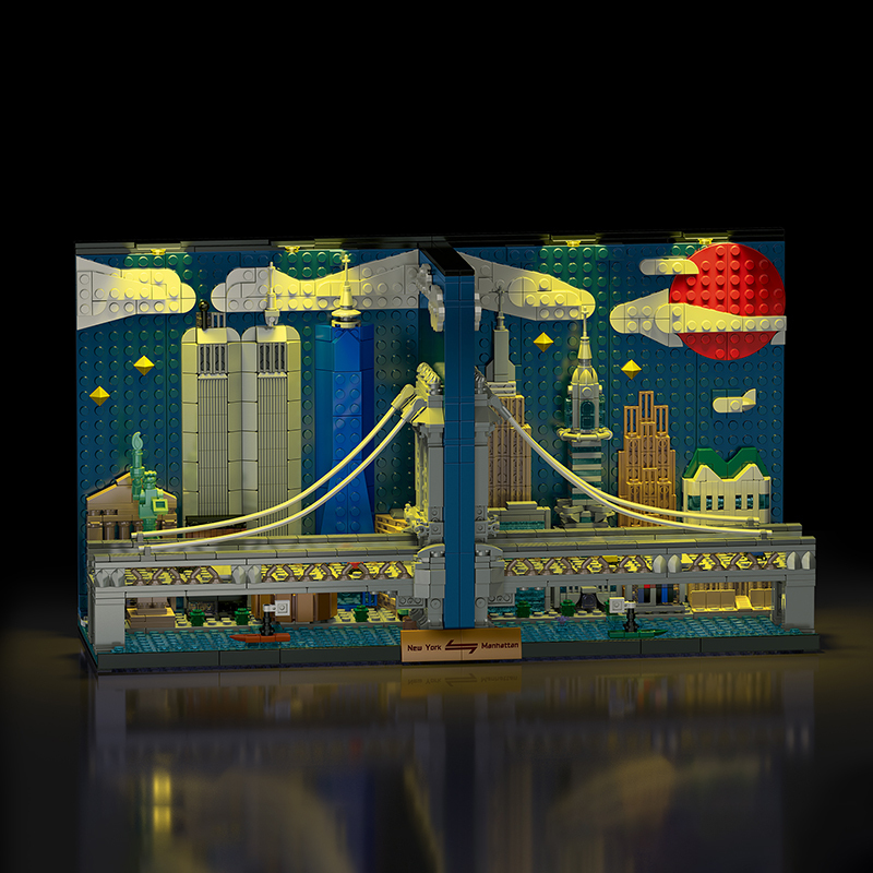 The Manhattan Skyline Bookends-marstoy