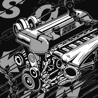 The 2JZ-GTE Engine without Motor