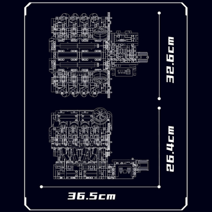The F488 Supercar V8 Engine-marstoy