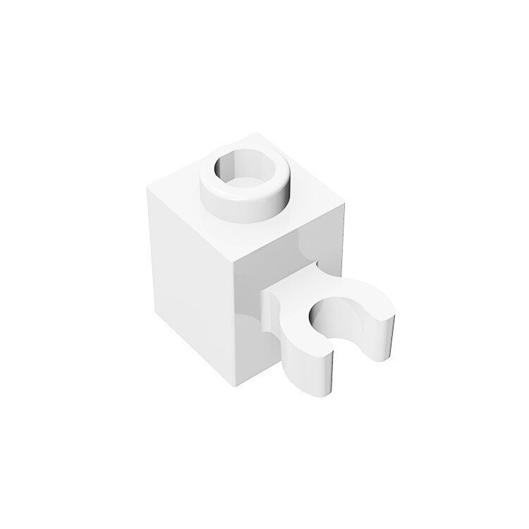 Brick Modified 1 x 1 with Open U Clip (Vertical Grip) - Solid Stud-marstoy