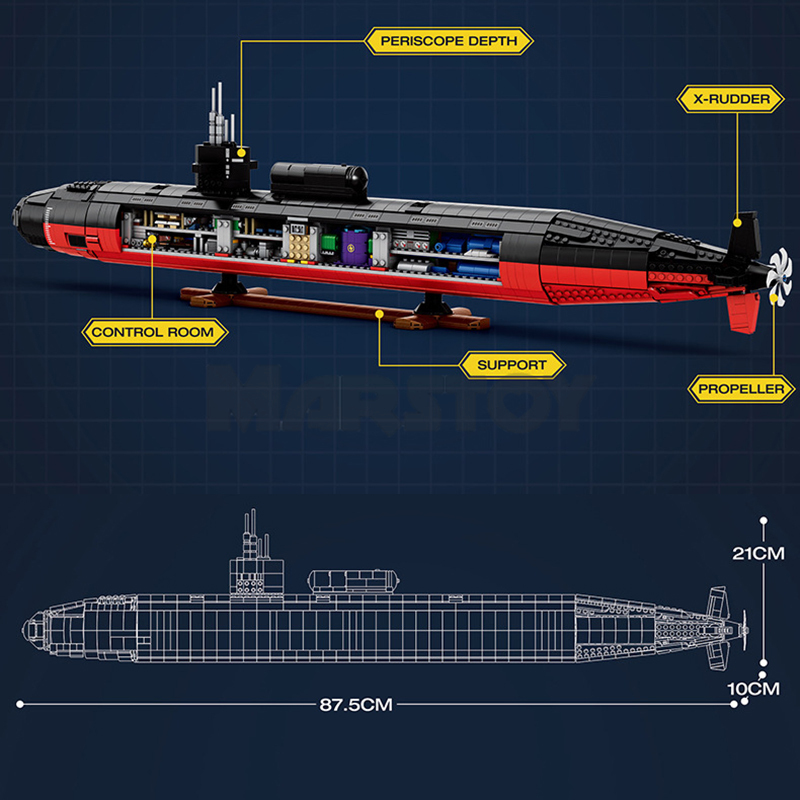 Los Angeles-class SSN 1:125-marstoy