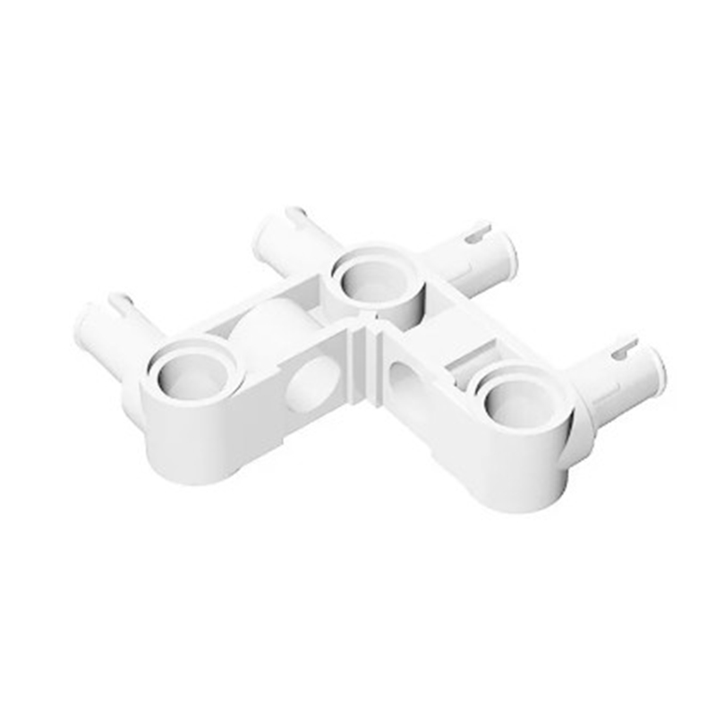 Technic Pin Connector Perpendicular 3 x 3 Bent with 4 Pins-marstoy