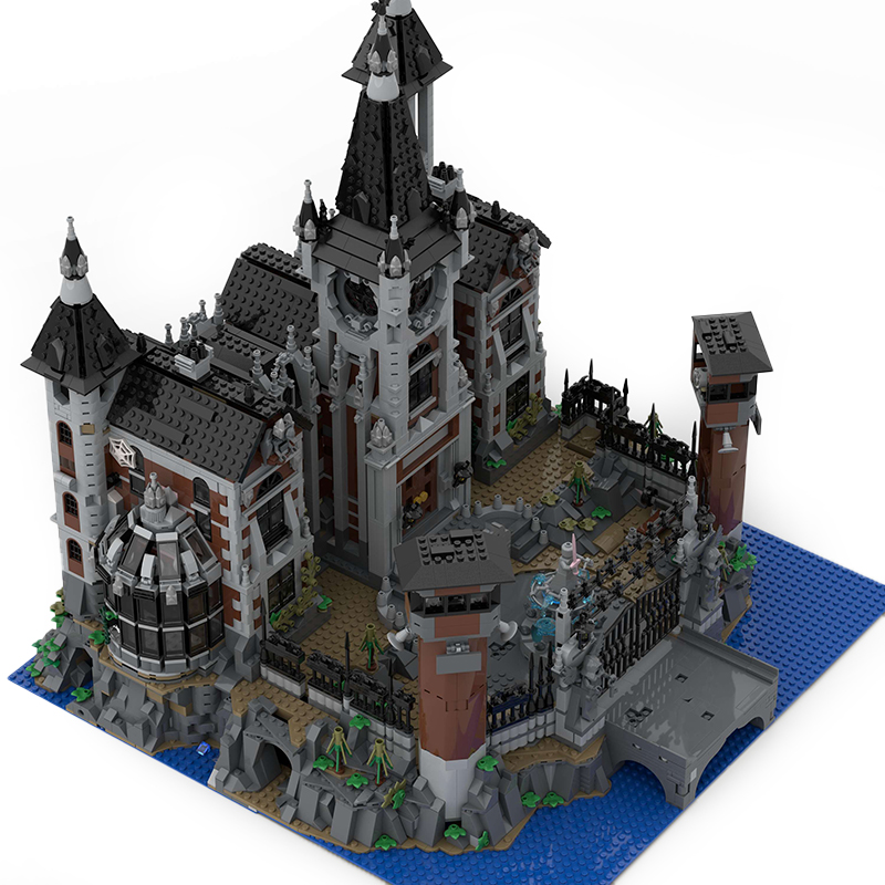 Moc The Modular Arkham Asylum-marstoy