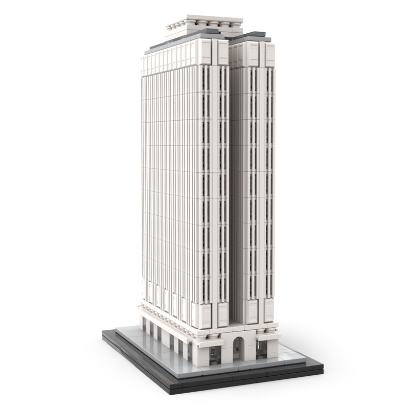 Moc The Equitable Building 1:800 Scale NYC-marstoy