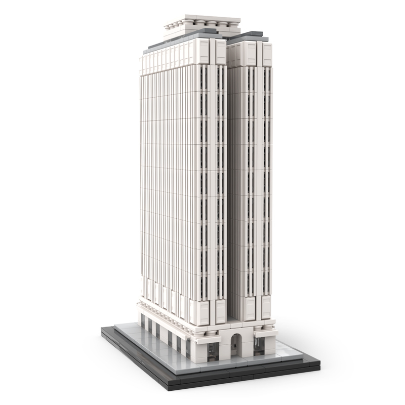 Moc The Equitable Building 1:800 Scale NYC-marstoy