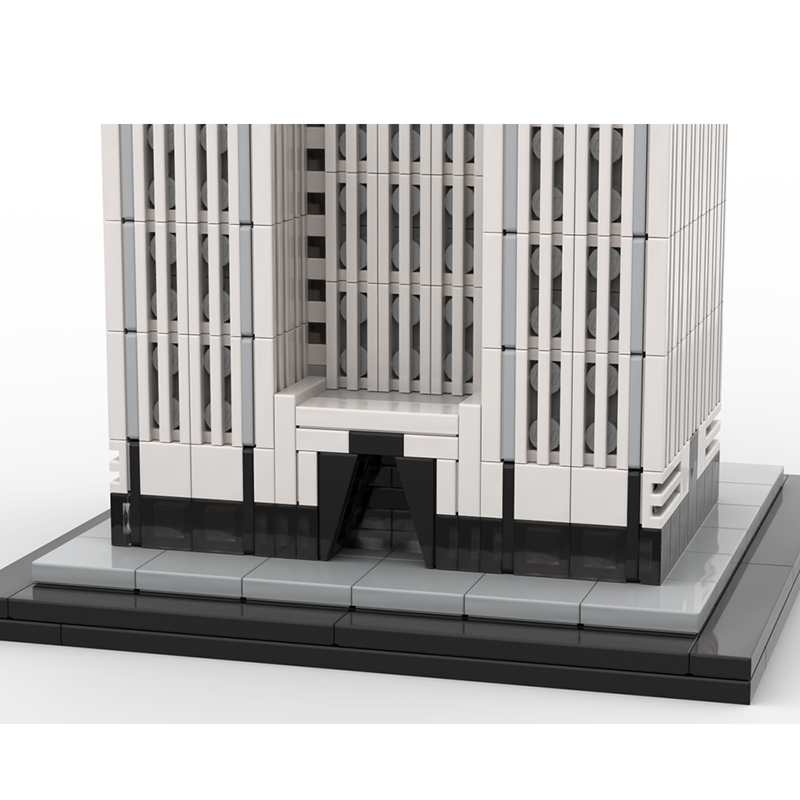 Moc The Chrysler Building 1:800 Scale-marstoy