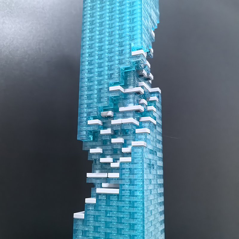 Moc The MahaNakhon 1:800 Scale Bangkok (King Power Maha Nakhon)-marstoy