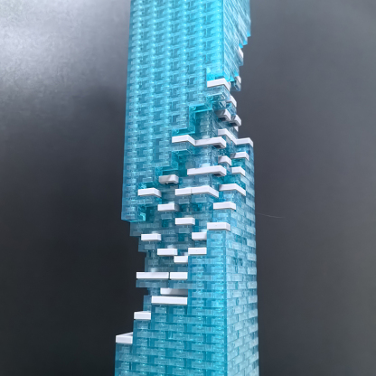 Moc The MahaNakhon 1:800 Scale Bangkok (King Power Maha Nakhon)-marstoy
