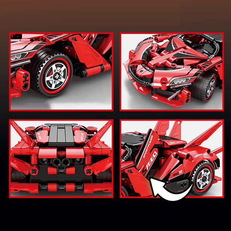 The 1:24 Scale Remote Control Red Sports Car-marstoy
