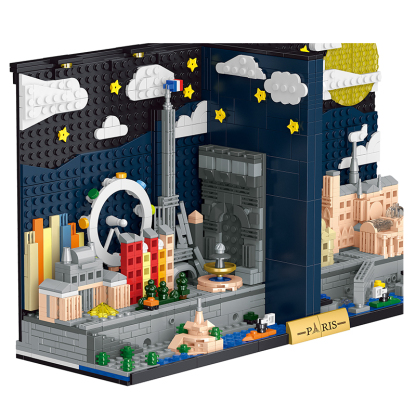 The Paris Skyline Bookends-marstoy